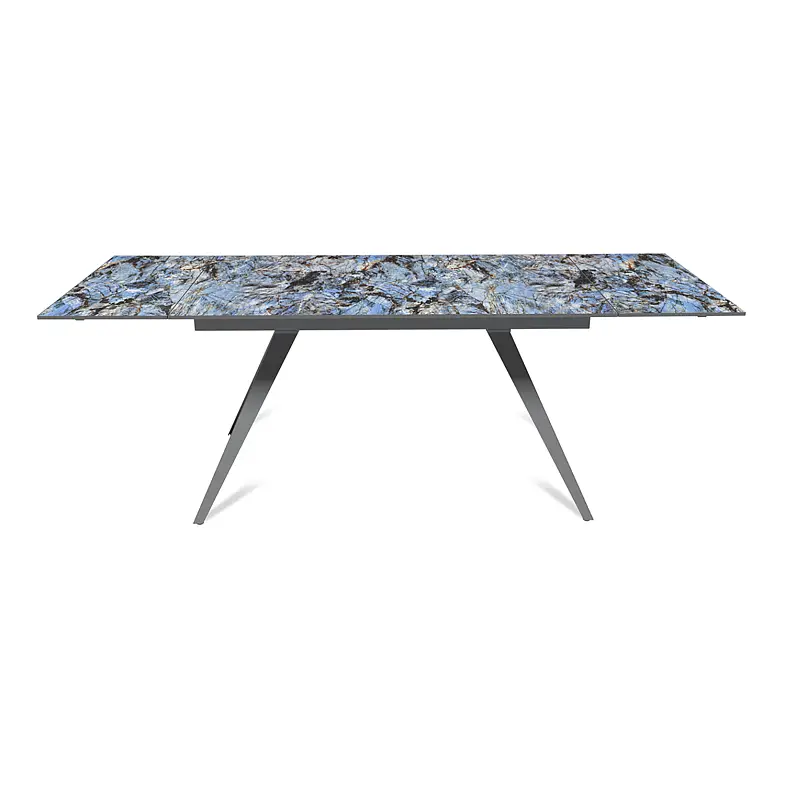 Стол раскладной Asti (140+40+40), керамика глянцевая Lemurian Blue