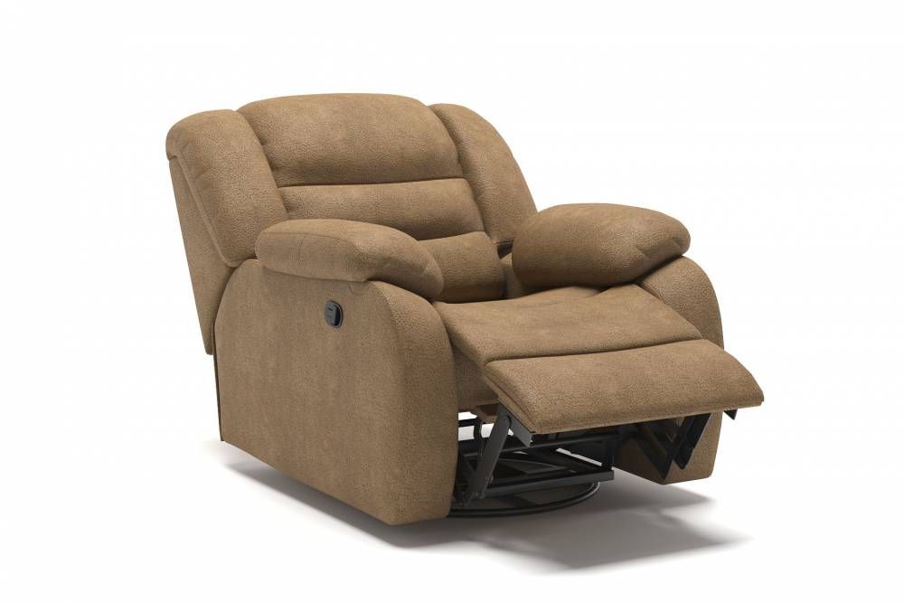 Ridberg кресло реклайнер замша коричневый от «Топ концепт»