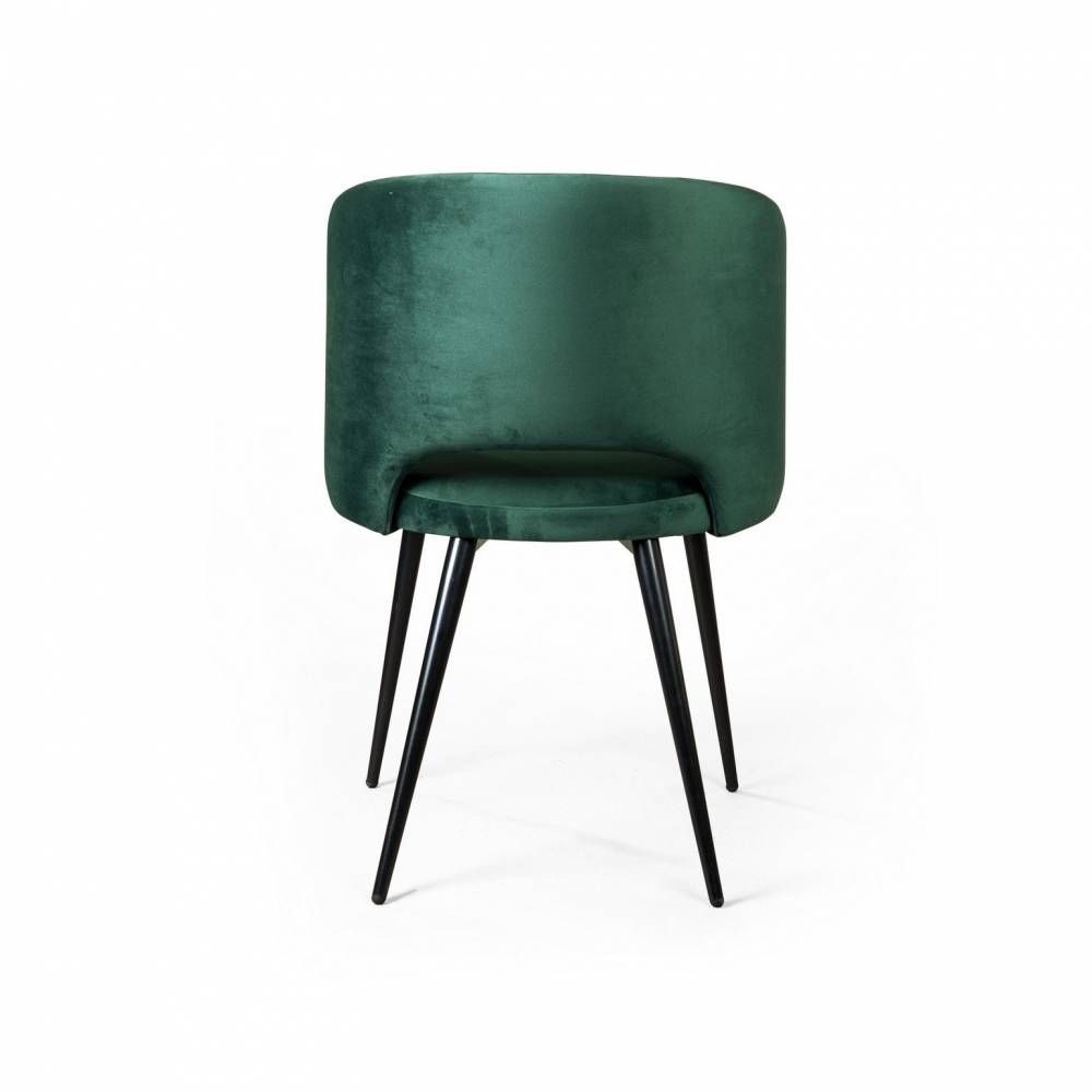 Кресло William, бархат зелёный 19/ черный конус от производителя Top concept