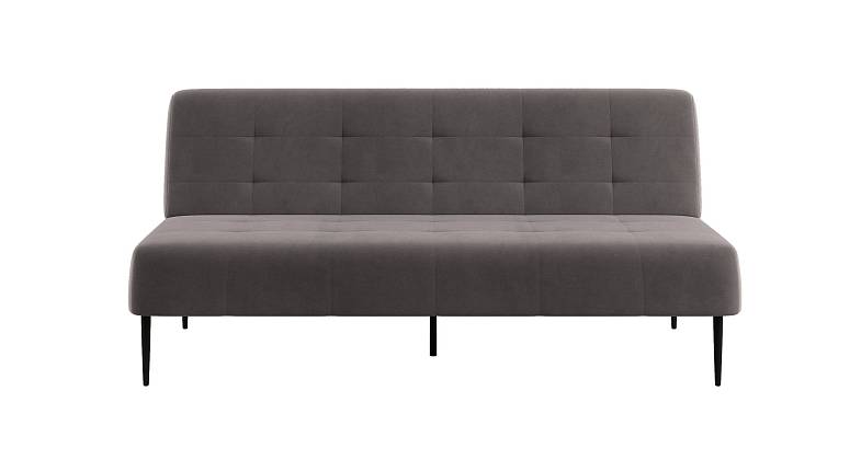 Monaco диван-кровать прямой трехместный, без подлокотников, бархат коричневый 14