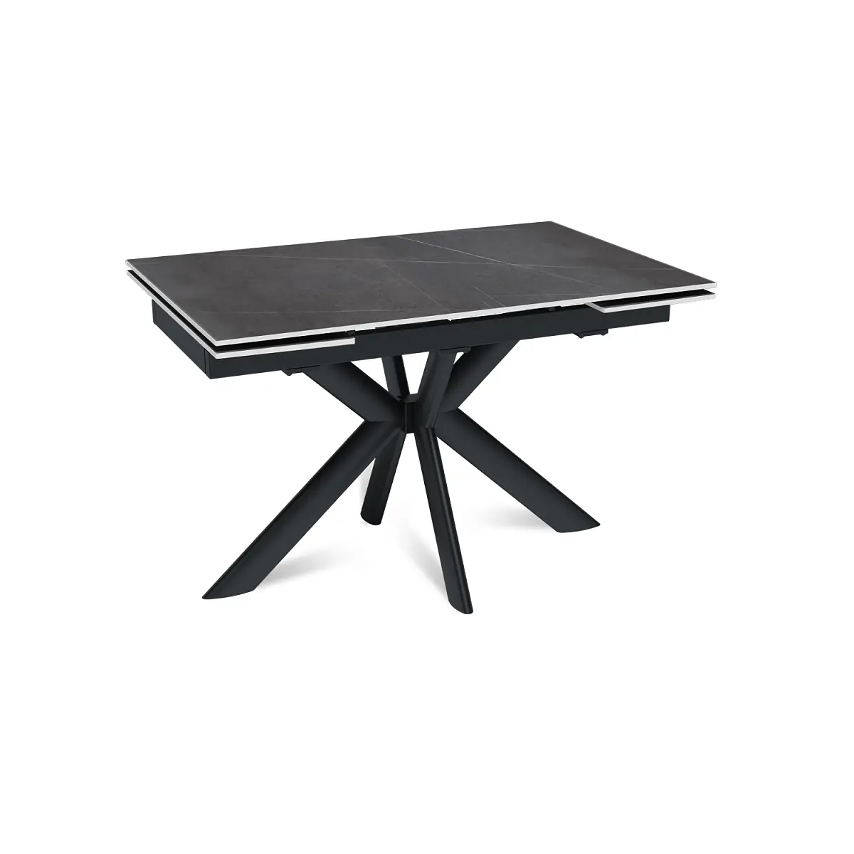 Стол раскладной Strong (120+30+30), керамика матовая Armani Grey изображение Стол раскладной Strong (120+30+30), керамика матовая Armani Grey фото