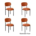 Стул Мейсон, комплект (4шт), велюр Frost fox / опоры черные