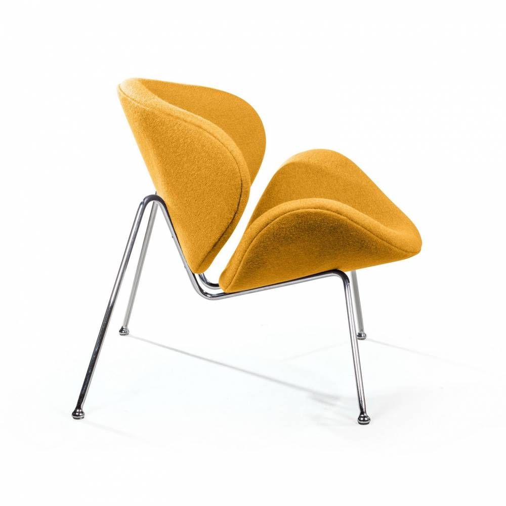 Лаунж кресло Slice, шерсть жёлтый от «Топ концепт»