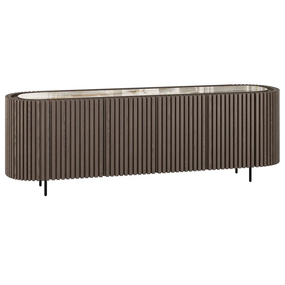 Denver комод, дуб патина / керамика глянцевая изображение Denver комод, дуб патина / керамика глянцевая фото