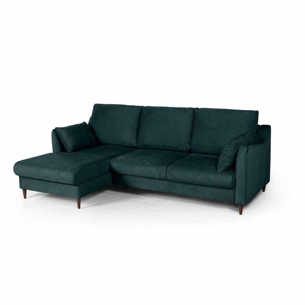 Stockholm диван-кровать с шезлонгом велюр зеленый