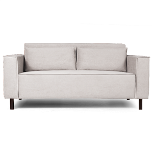 Клаб диван-кровать прямой, велюр Frost silver