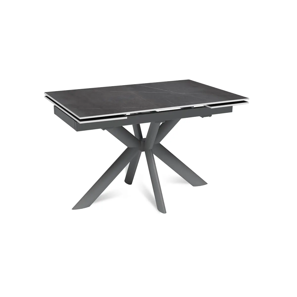 Стол раскладной Strong (120+30+30), керамика матовая Armani Grey изображение Стол раскладной Strong (120+30+30), керамика матовая Armani Grey фото