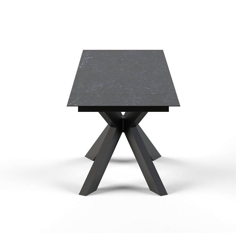 Стол раскладной Ariston (180+40+40), керамика темная