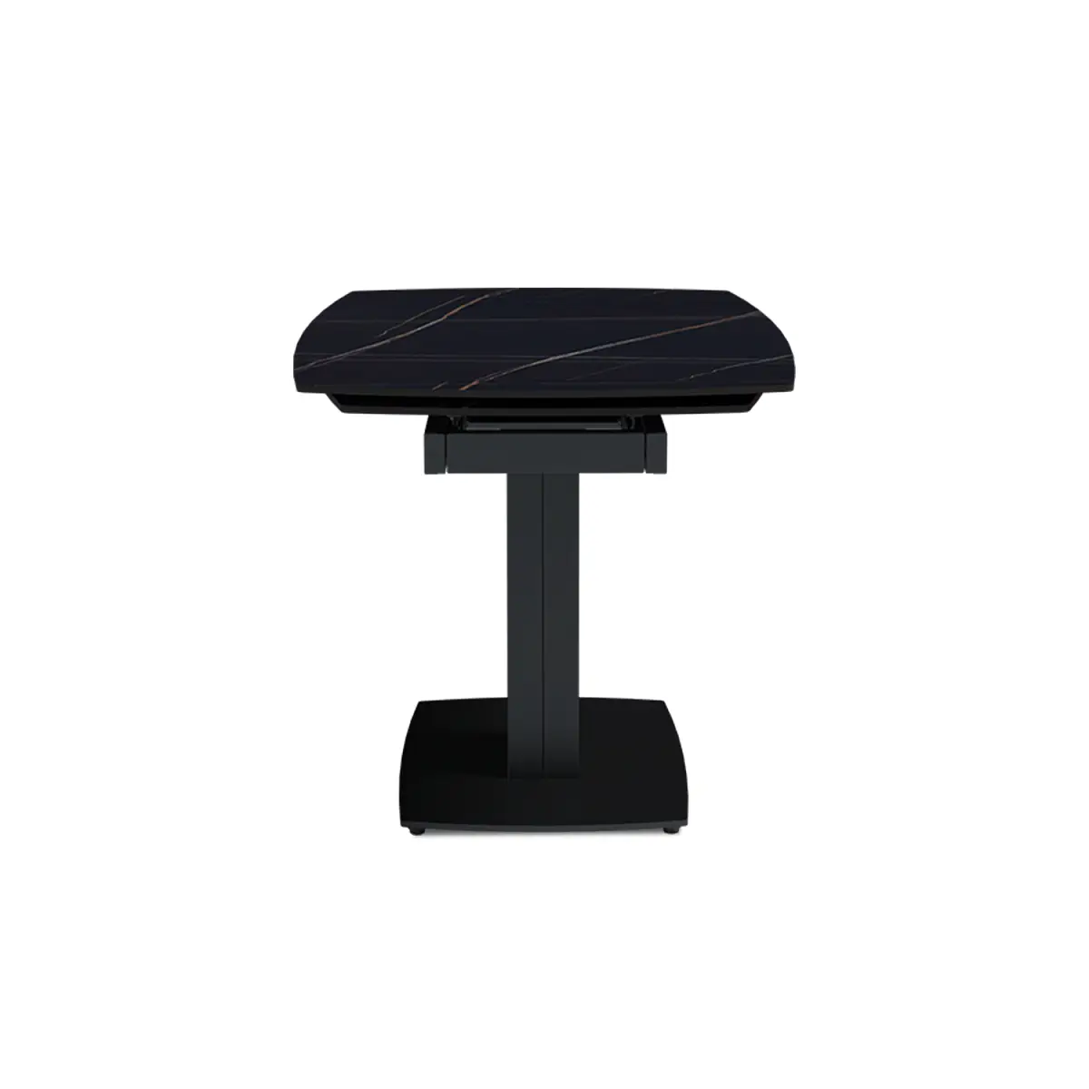 Стол раскладной Vega (120+30+30), бронированная керамика 12 мм, матовая Black Gold изображение Стол раскладной Vega (120+30+30), бронированная керамика 12 мм, матовая Black Gold фото