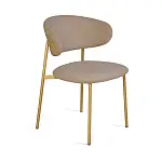 Стул Adele, шенилл Puffy camel / опоры шампань