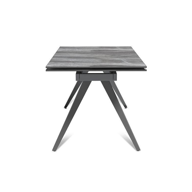 Стол раскладной Asti (140+40+40), керамика глянцевая Italian Light Grey