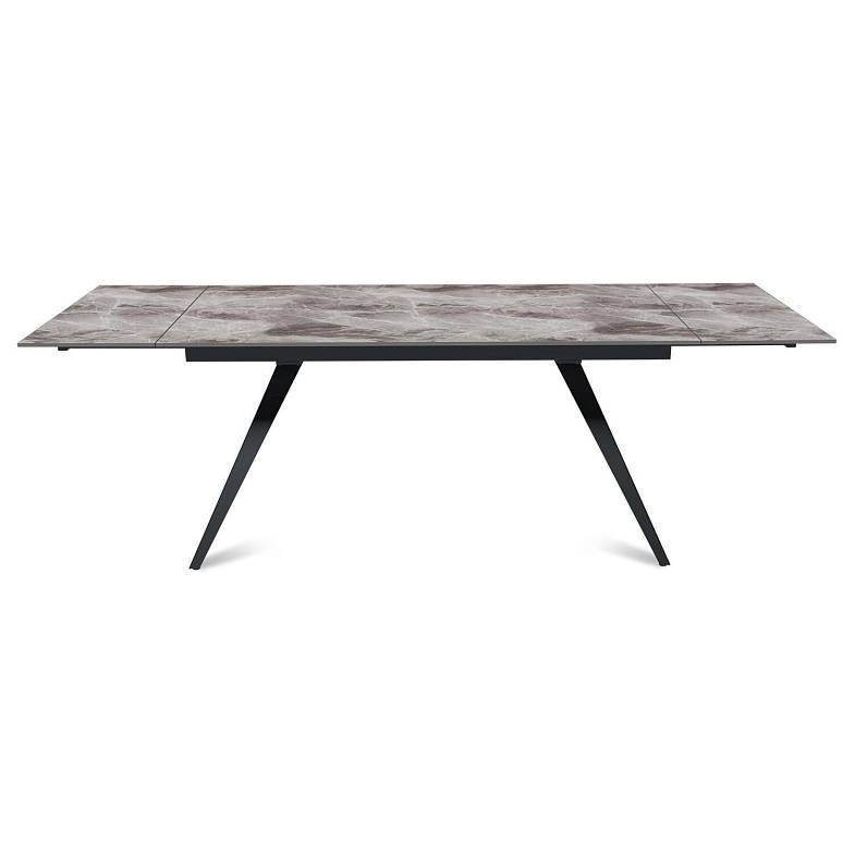 Стол раскладной Asti (160+40+40), керамика глянцевая Italian Dark Grey