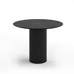 Стол круглый Elan 90, керамика черная
