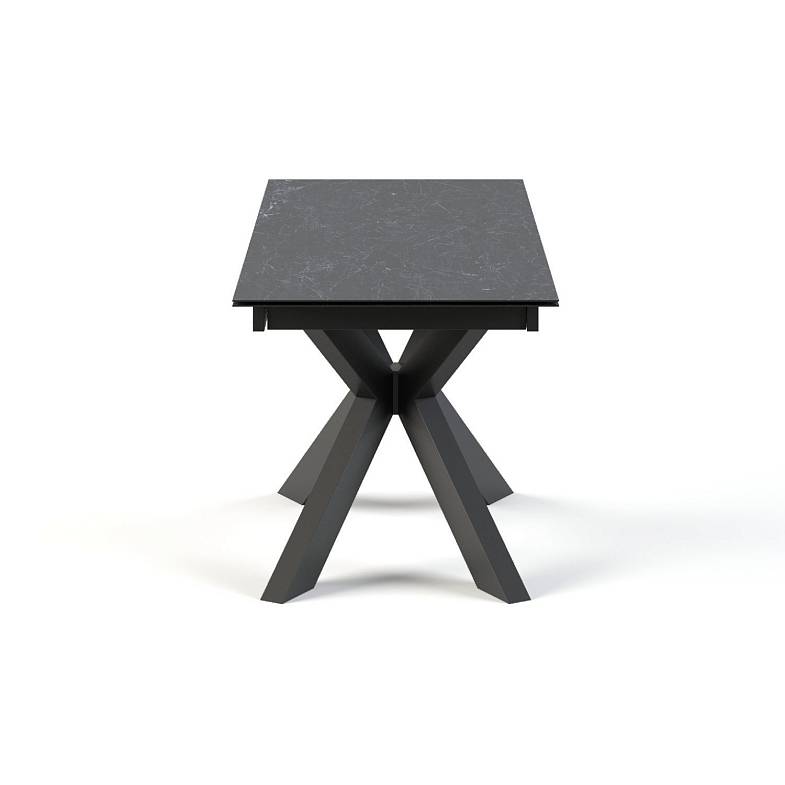 Стол раскладной Ariston (180+40+40), керамика темная