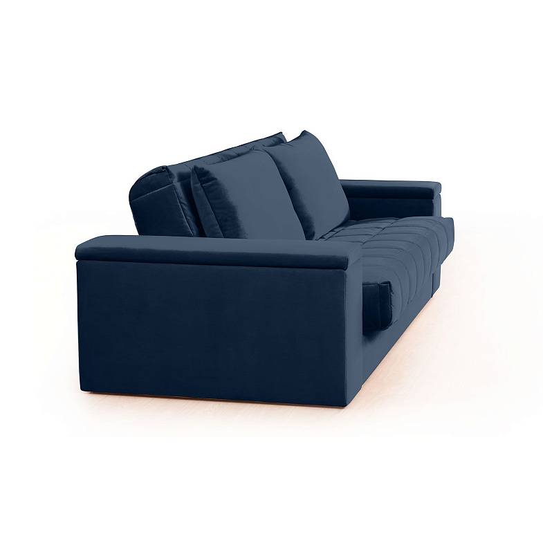 Verona диван-кровать прямой велюр синий