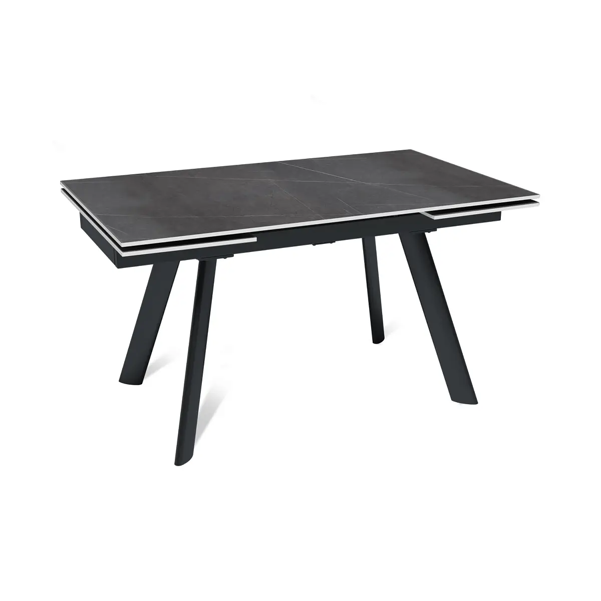 Стол раскладной Stone (140+40+40), керамика матовая Armani Grey изображение Стол раскладной Stone (140+40+40), керамика матовая Armani Grey фото