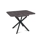 Стол Твист раздвижной (100+30) камень темный / опоры черные