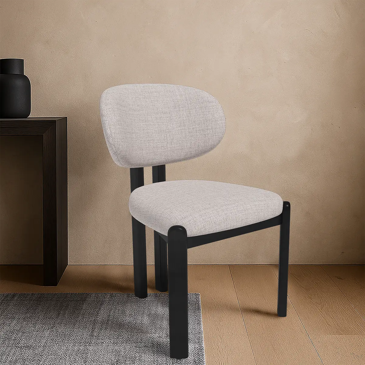 Стул Galloti, бук черный, рогожка wellton 953 изображение Стул Galloti, бук черный, рогожка wellton 953 фото