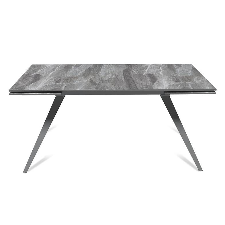 Стол раскладной Asti (160+40+40), керамика глянцевая Italian Light Grey