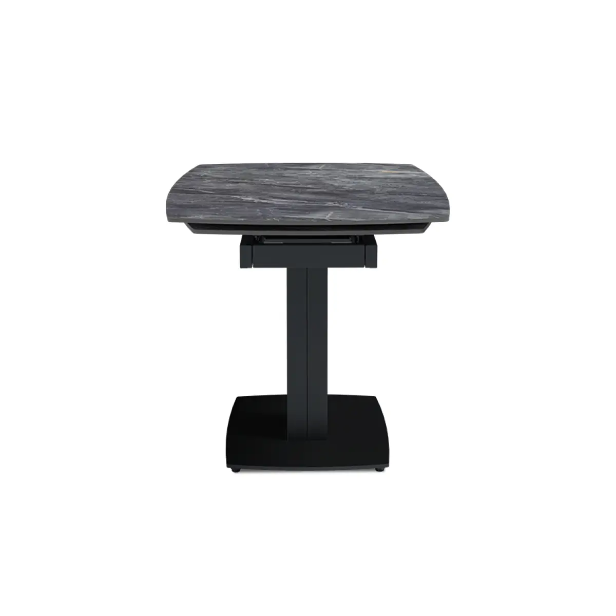 Стол раскладной Vega (120+30+30), бронированная керамика 12 мм, глянцевая Bonix Grey изображение Стол раскладной Vega (120+30+30), бронированная керамика 12 мм, глянцевая Bonix Grey фото