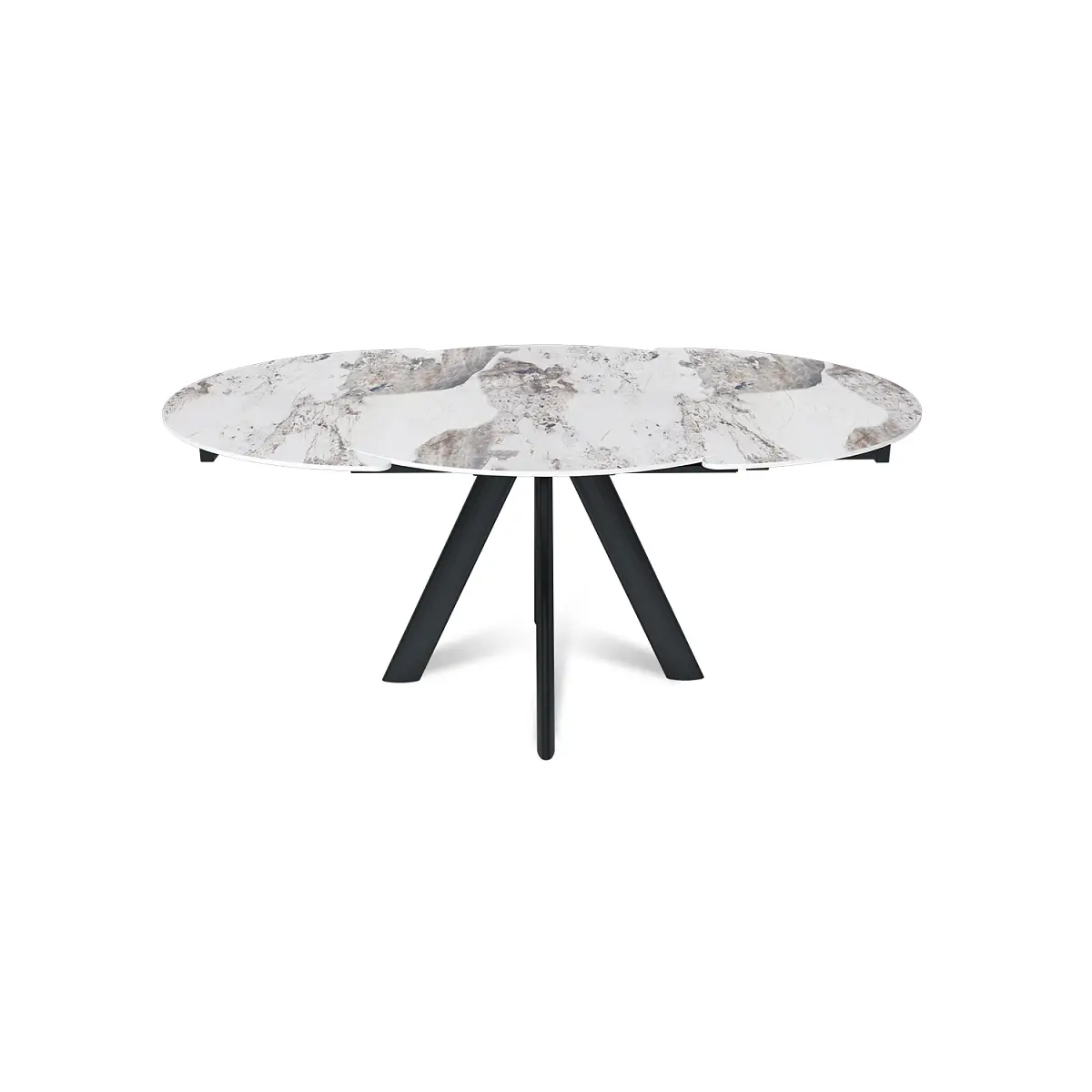 Стол круглый раскладной Orion (120+30+30), керамика глянцевая Pandora изображение Стол круглый раскладной Orion (120+30+30), керамика глянцевая Pandora фото