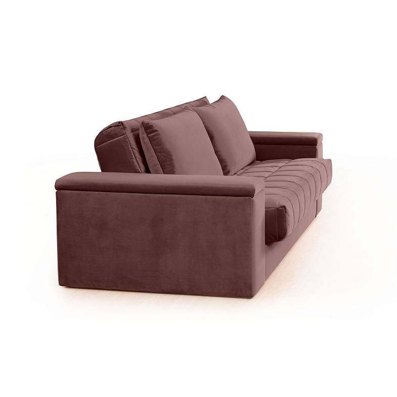 Verona диван-кровать прямой велюр коричневый