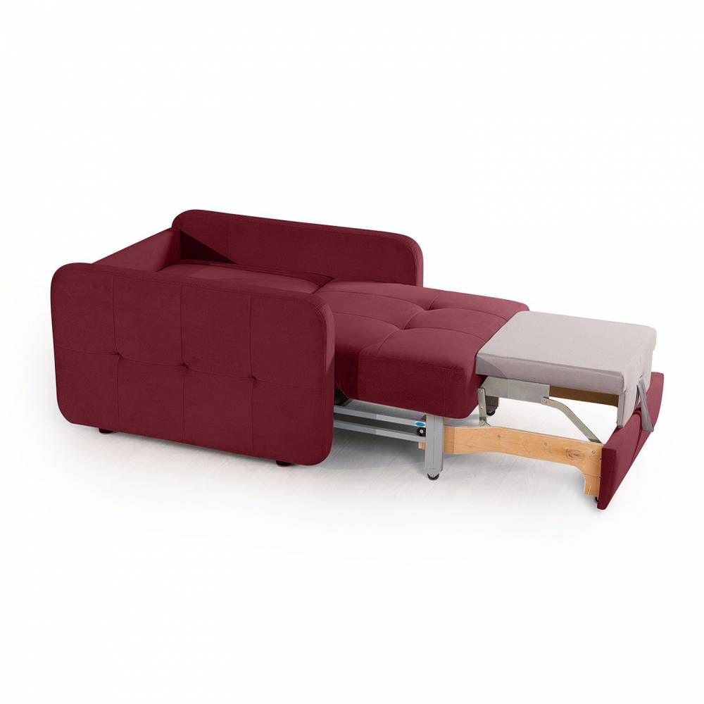 Karina-02 кресло-кровать велюр красный от Top concept