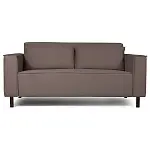 Клаб диван-кровать прямой, велюр Frost chocolate
