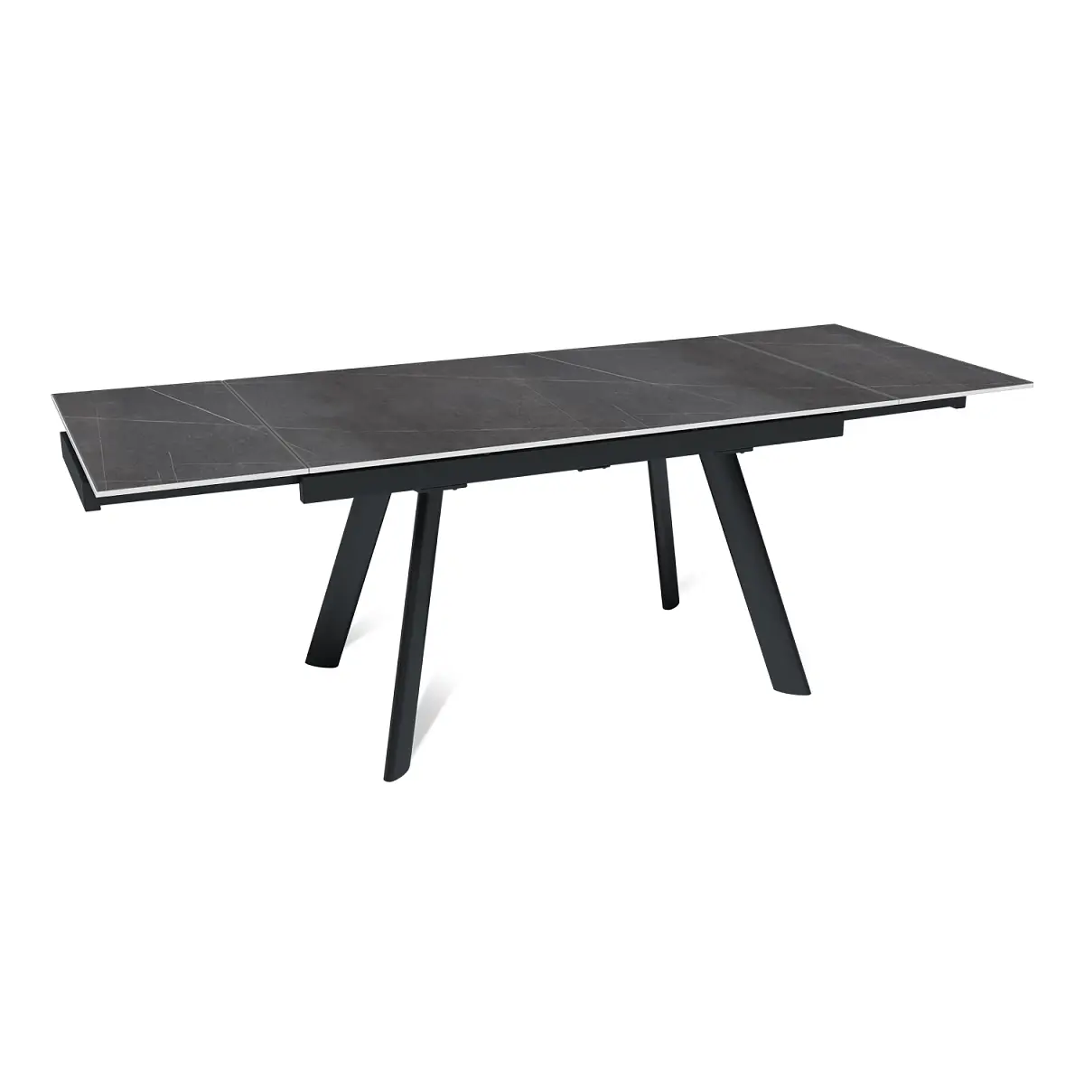 Стол раскладной Stone (140+40+40), керамика матовая Armani Grey изображение Стол раскладной Stone (140+40+40), керамика матовая Armani Grey фото