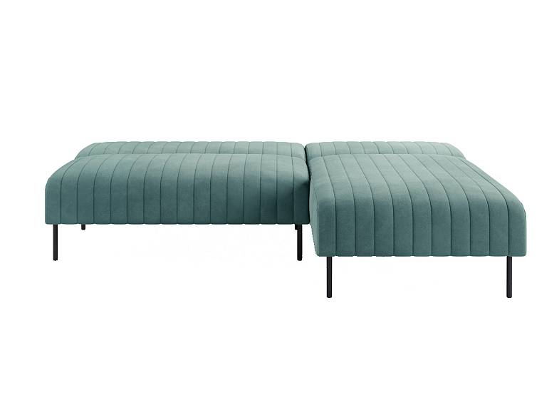Baccara диван-кровать с шезлонгом, без подлокотников, бархат 88