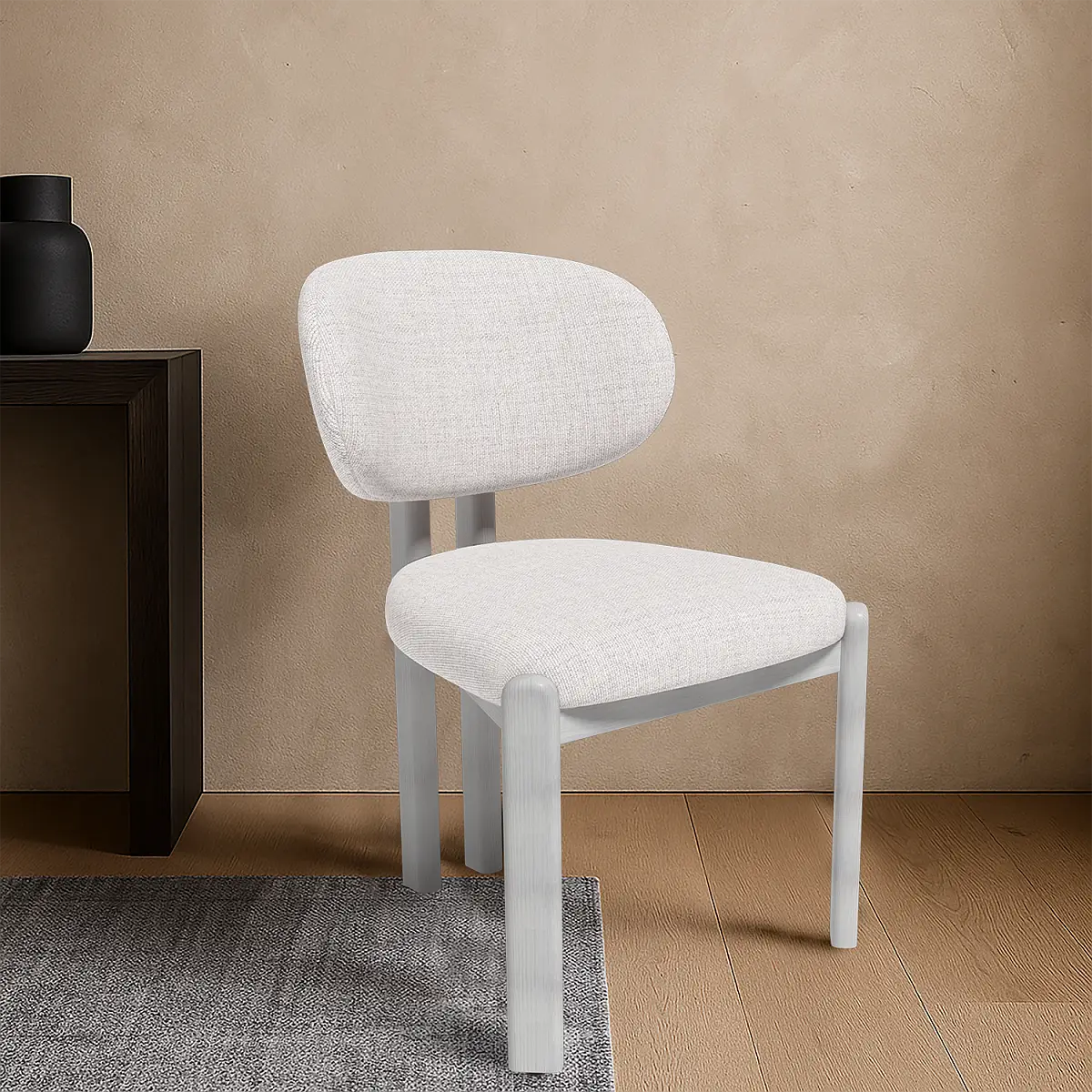 Стул Galloti, бук белый, рогожка wellton 000 изображение Стул Galloti, бук белый, рогожка wellton 000 фото