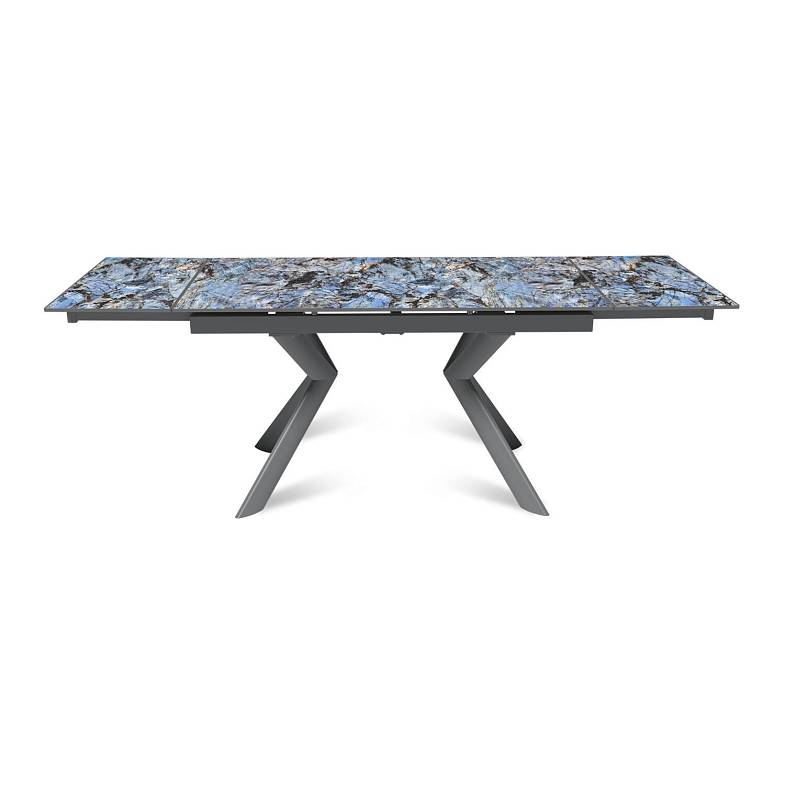 Стол раскладной Bridge (140+40+40), керамика глянцевая Lemurian Blue