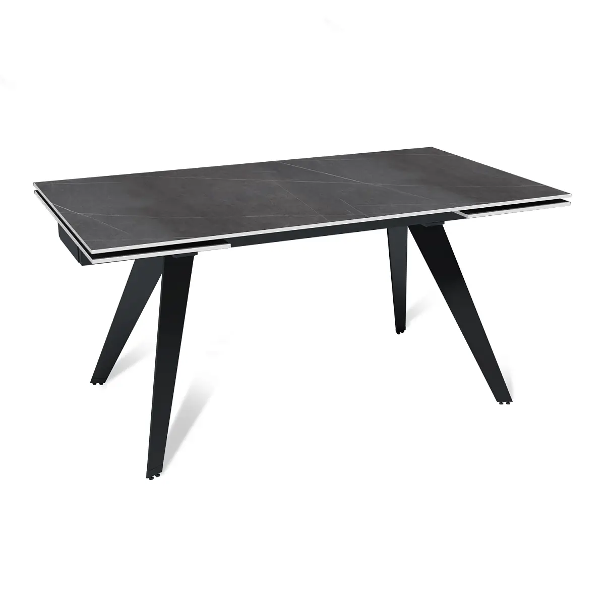 Стол раскладной Rhein (160+40+40), керамика матовая Armani Grey изображение Стол раскладной Rhein (160+40+40), керамика матовая Armani Grey фото