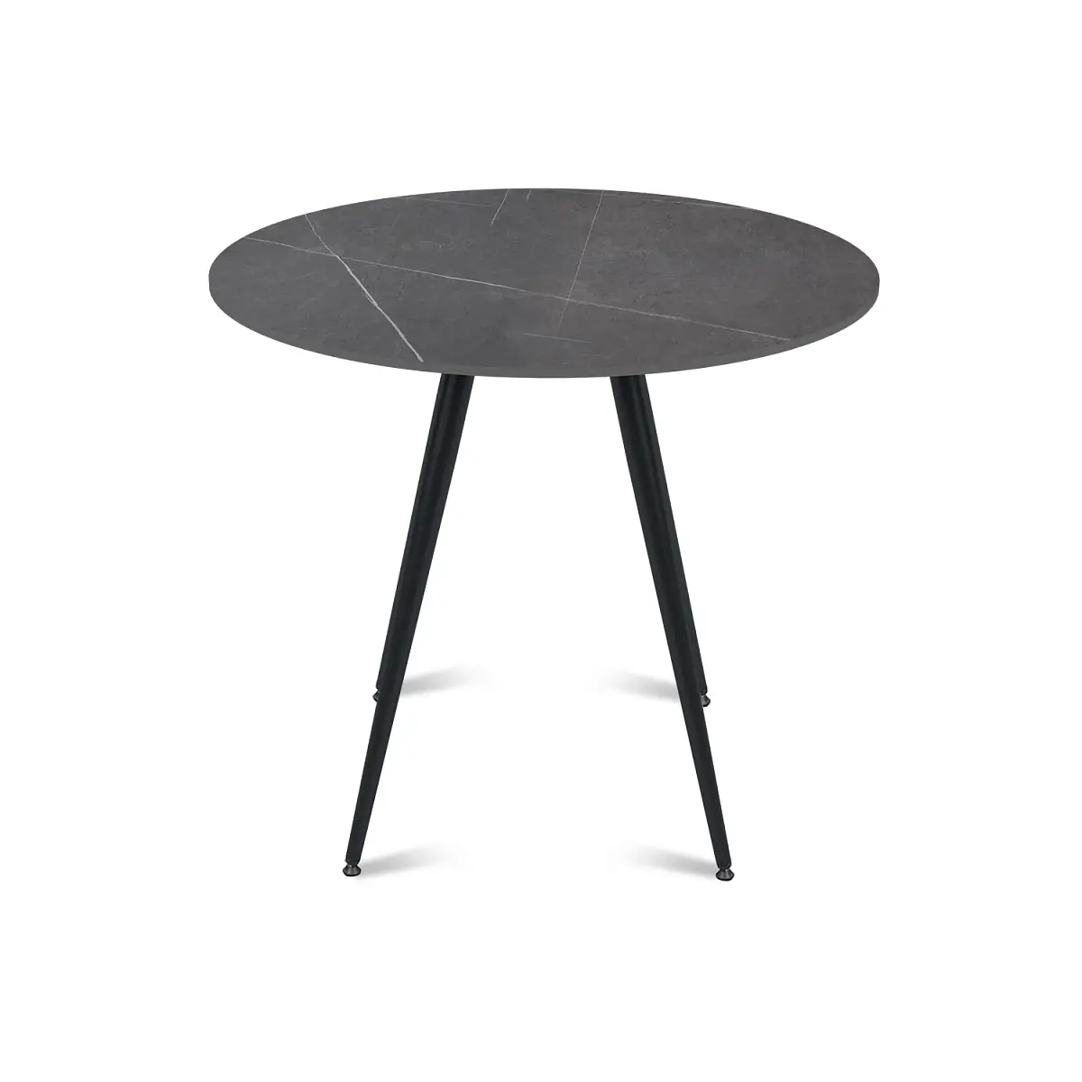 Стол круглый Nick 80, керамика матовая Armani Grey изображение Стол круглый Nick 80, керамика матовая Armani Grey фото