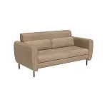 Siena диван-кровать прямой с подлокотниками, бархат бежевый 5