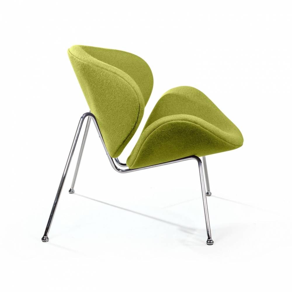 Лаунж кресло Slice, шерсть зелёный от Top concept