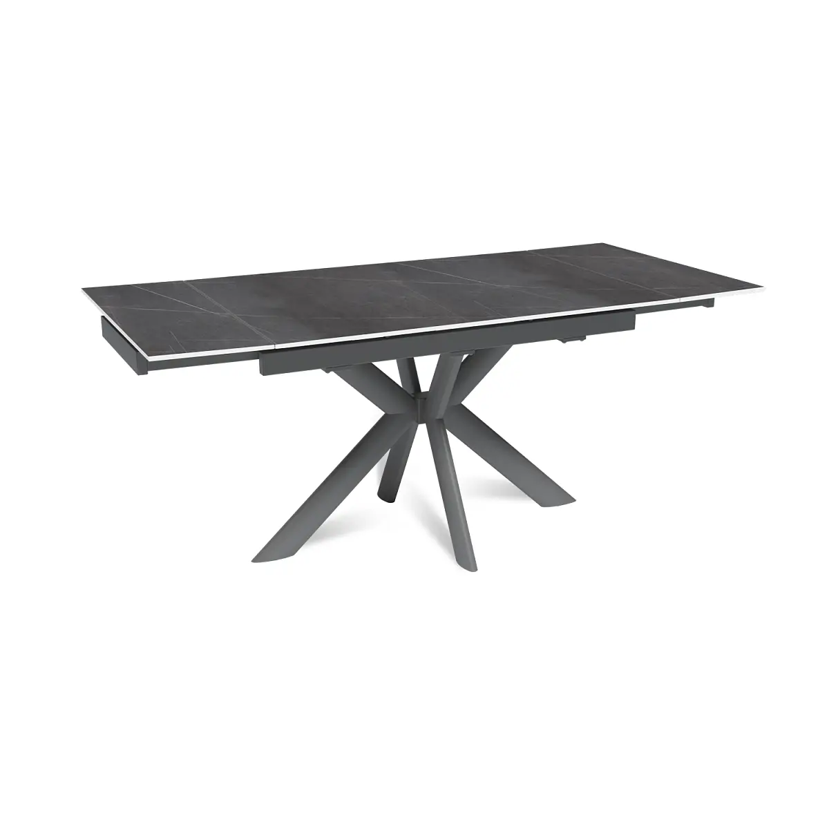 Стол раскладной Strong (120+30+30), керамика матовая Armani Grey изображение Стол раскладной Strong (120+30+30), керамика матовая Armani Grey фото