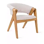 Кресло Lars, дуб натуральный, букле, серый