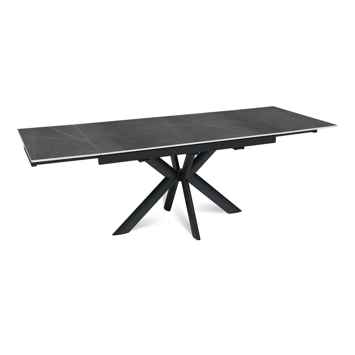 Стол раскладной Strong (140+40+40), керамика матовая Armani Grey изображение Стол раскладной Strong (140+40+40), керамика матовая Armani Grey фото