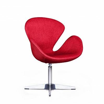 Лаунж кресло Swan, рогожка красный от «Топ концепт»