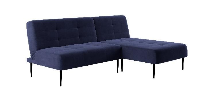 Monaco диван-кровать с шезлонгом, без подлокотников, бархат 81