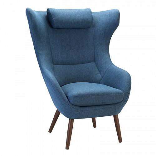 Кресло Skandi-2 рогожка синий от Топ концепт