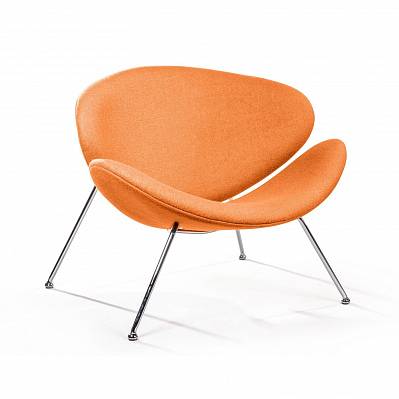 Лаунж кресло Slice, шерсть оранжевый от «Топ концепт»