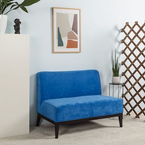 Giron диван велюр синий