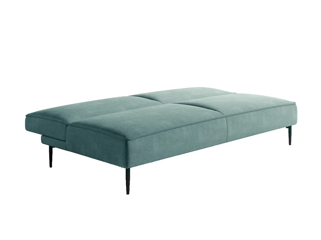 Este диван-кровать трехместный, прямой, без подлокотников, бархат 88
